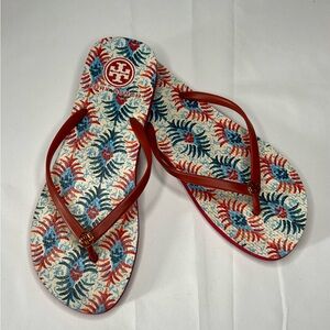 Tory Burch Beach Flip Flops - Size 10; worn once